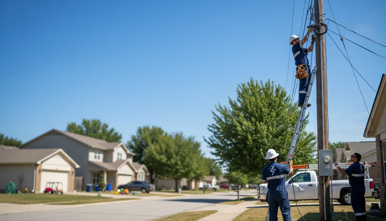 Residential electrician providing installation services in Highlandville, MO